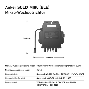 Anker SOLIX MI80 Mikrowechselrichter - NYLYN Solar