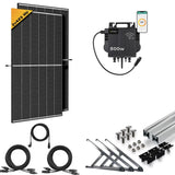 Balkonkraftwerk 800W - 2x Trina / Jinko Solar Modul Growatt NEO Wechselrichter Komplettset - NYLYN Solar